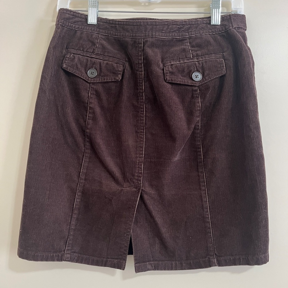 Ann Taylor Loft Womens Corduroy Mini Skirt 2 Brown Whimsigoth Goblin Academia‎